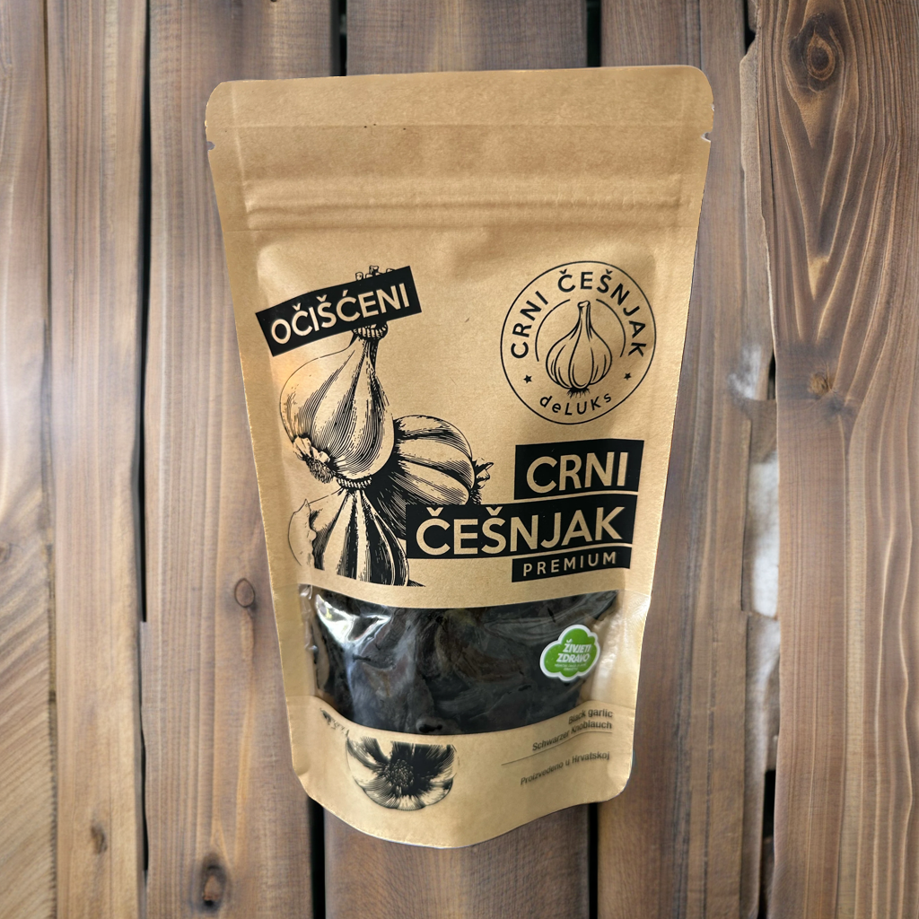 Black garlic in a ziplock bag, peeled, 150g