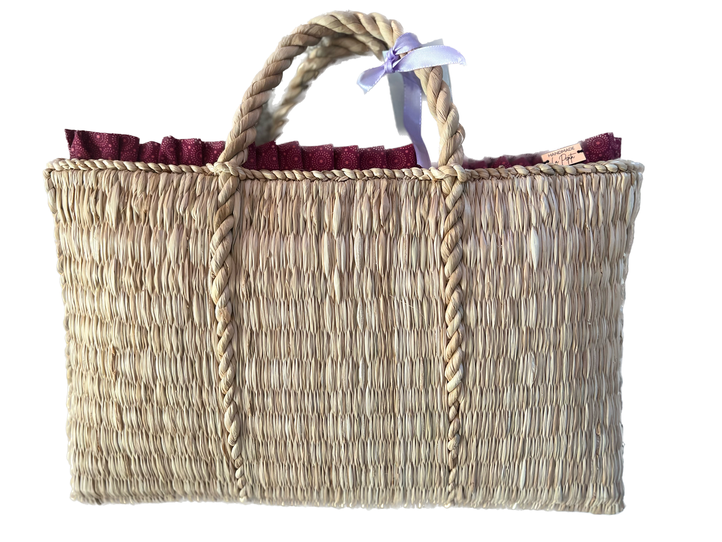 Kariert, groß, mit Riemen befestigt