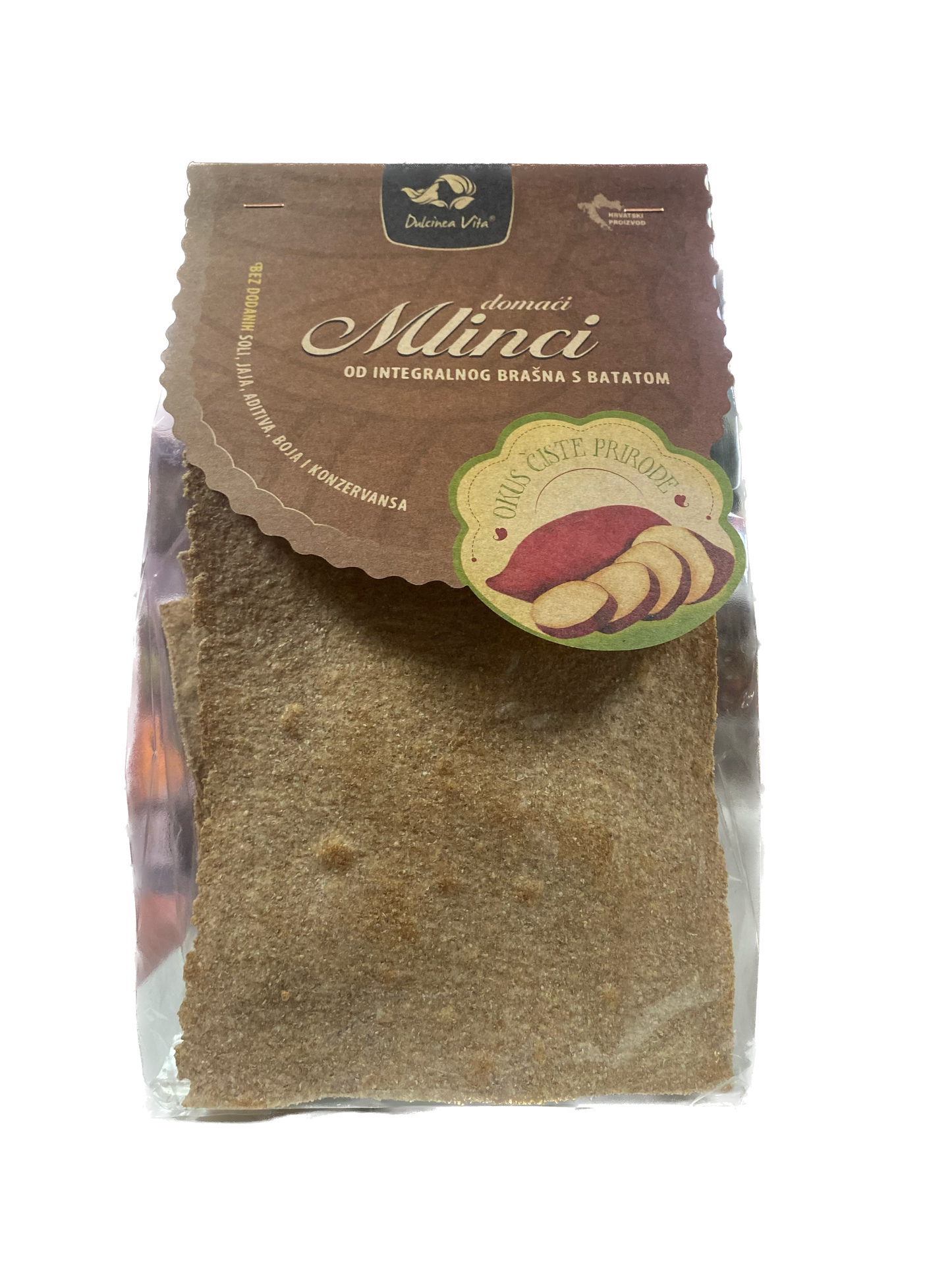 Mlinci domaći od integralnog brašna s batatom