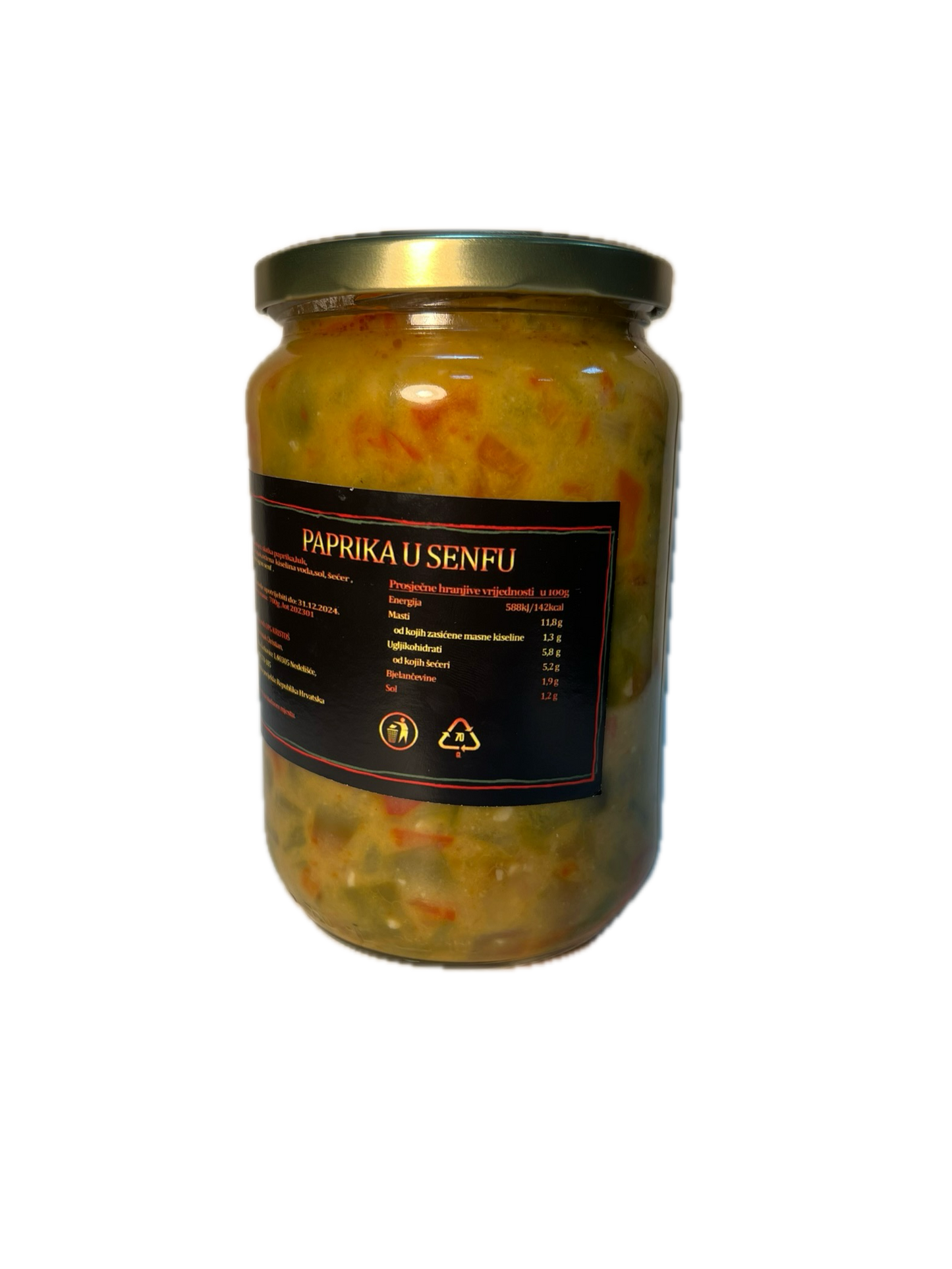 paprika u senfu 700 g-obična