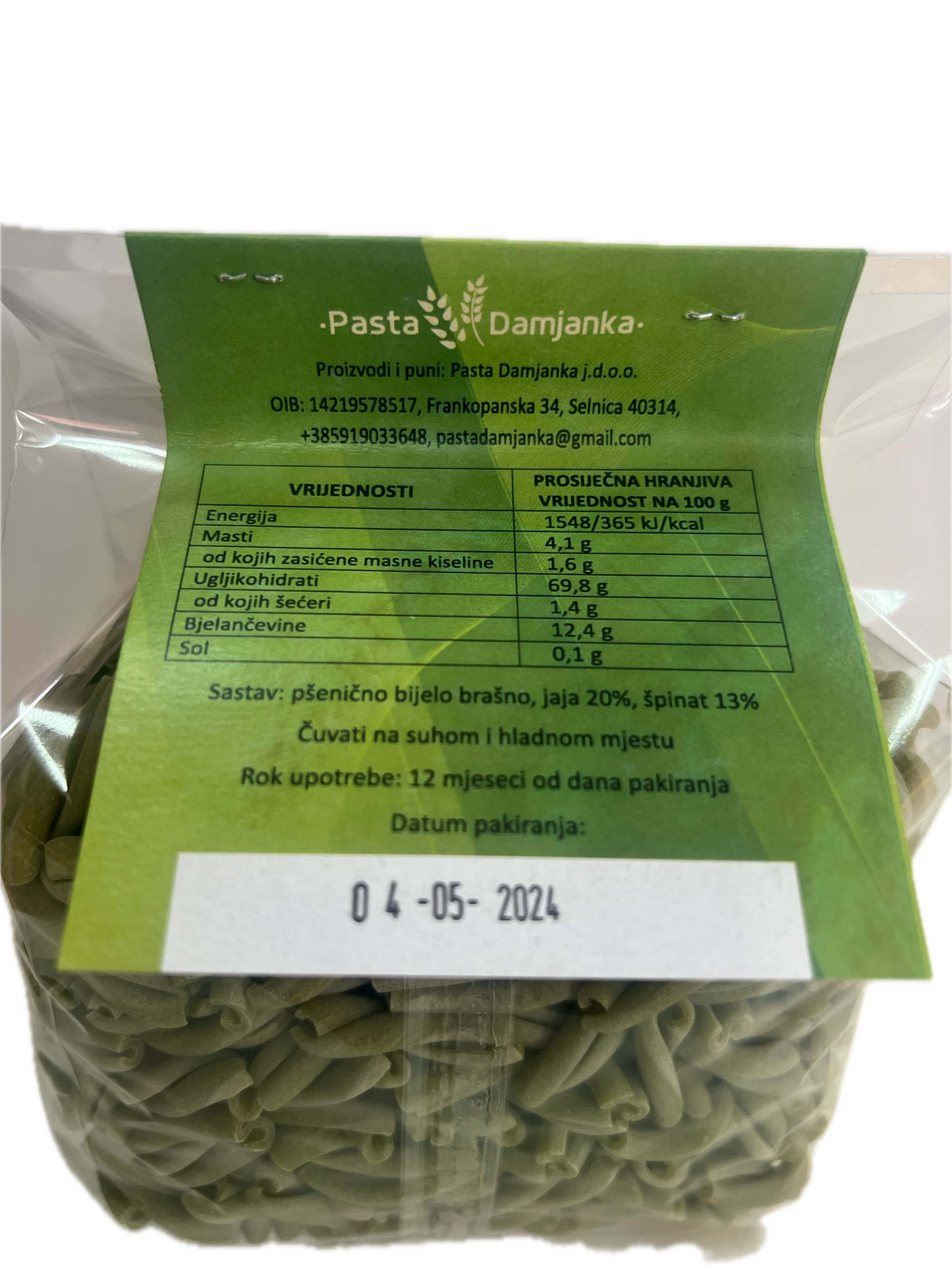 Tjestenine (damjanka), razne - 0,500 g.