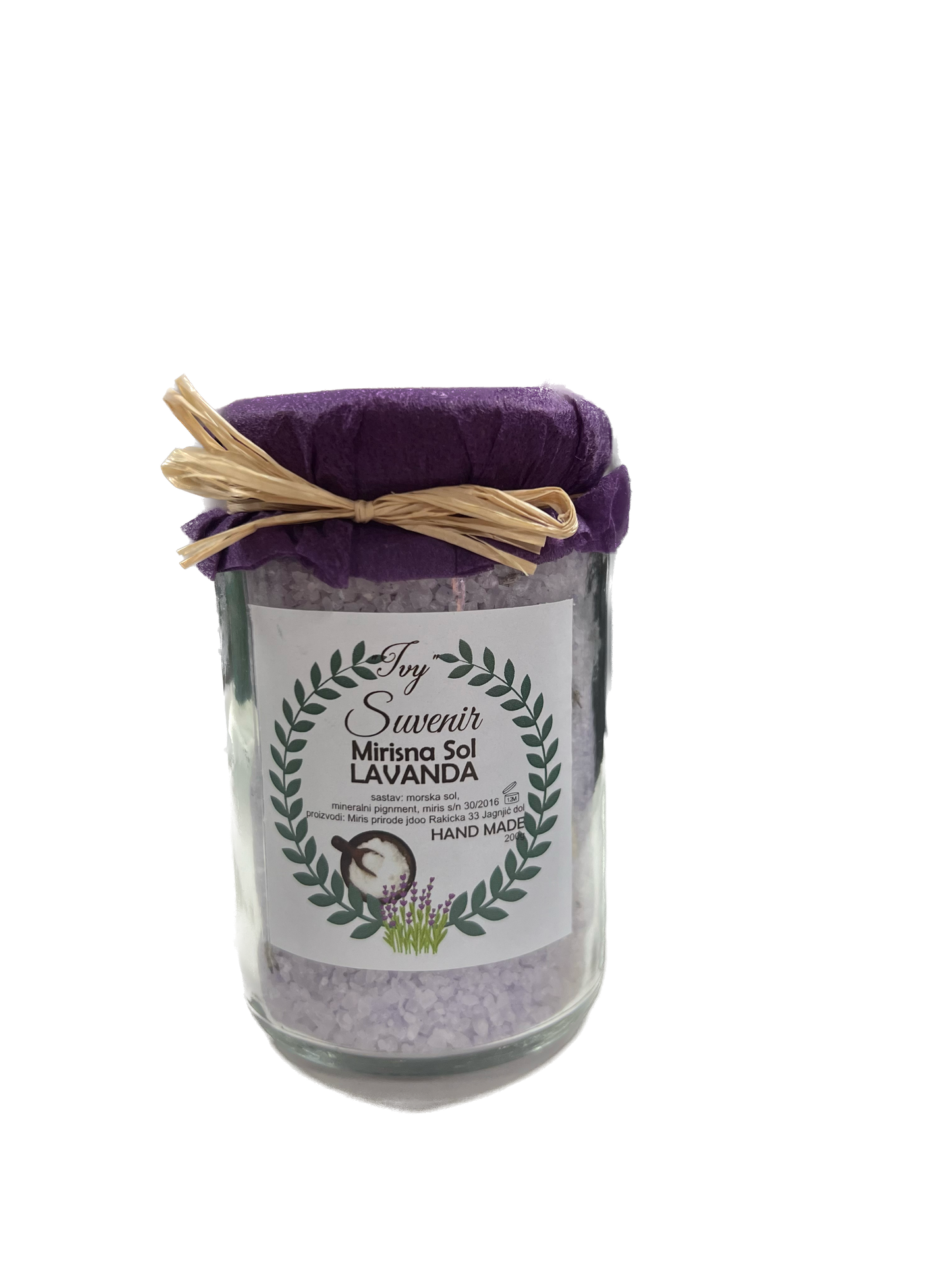 Fragrant salt (lavender, sea, rose)