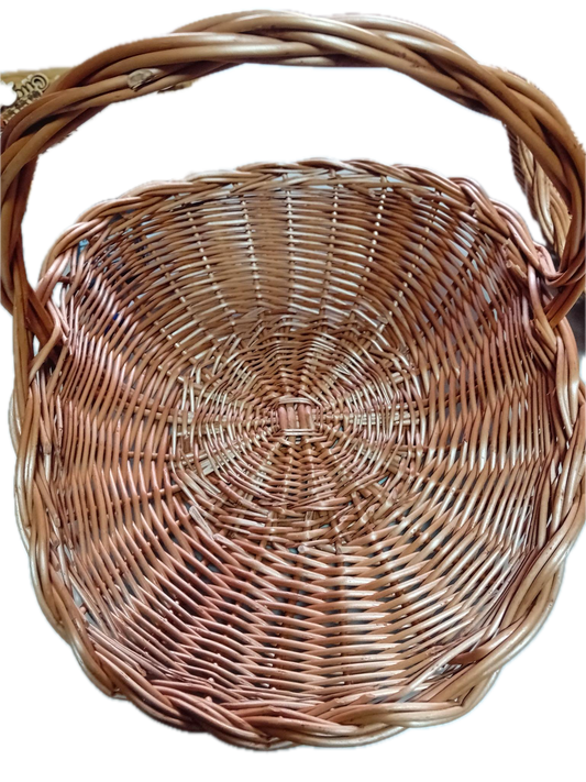 Knitted basket, larger, Pogorelec, empty