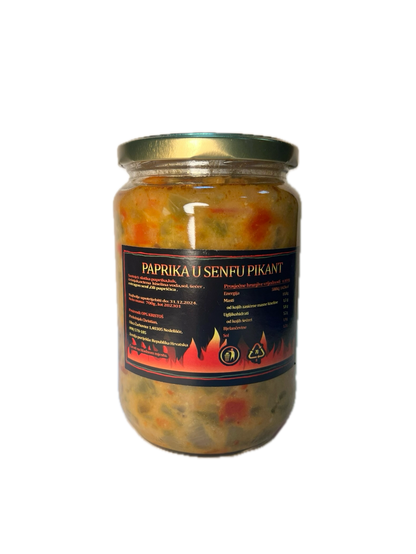 paprika in mustard 700 g spicy