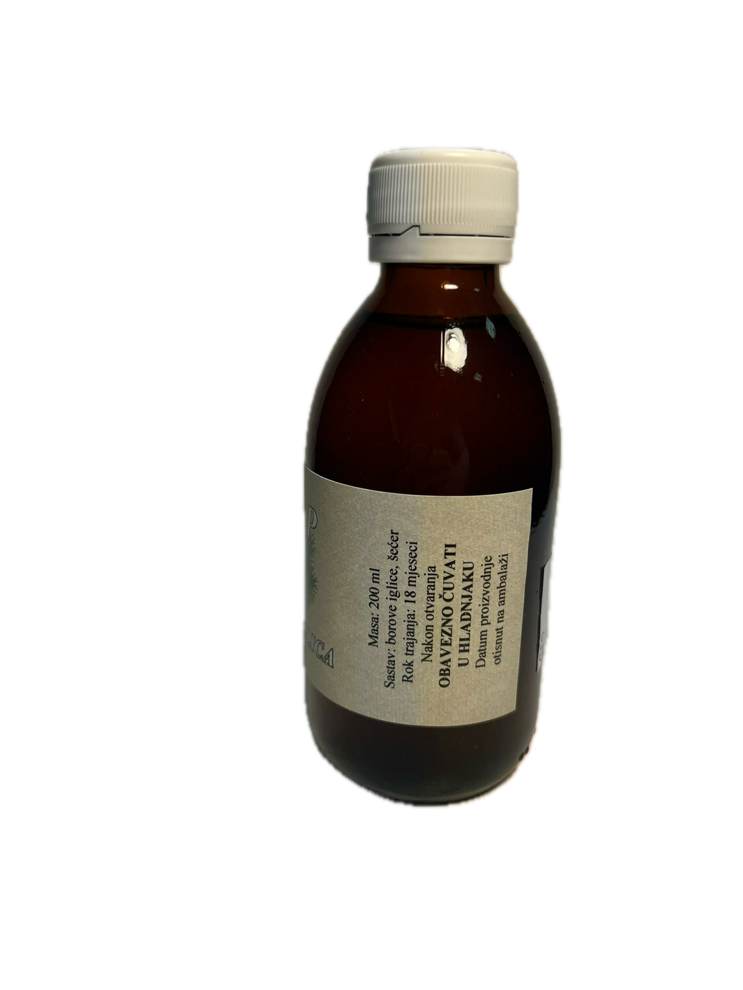 Syrup of pine needles and aronia, 200 ml