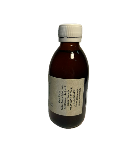 Syrup of pine needles and aronia, 200 ml