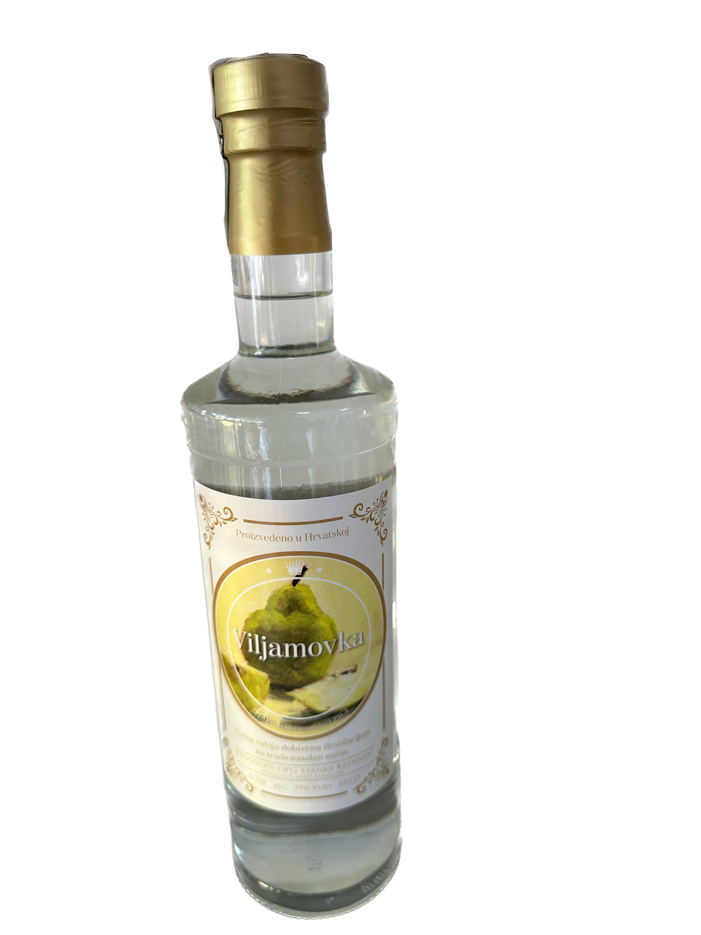 Rakija, viljamovka, 0,70L, 39% Alk.